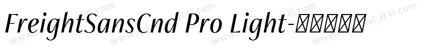 FreightSansCnd Pro Light字体转换